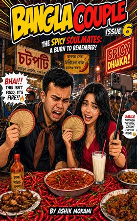 Bangla Couple — Issue 6: The Spicy Soulmates: A Burn to Remember!
